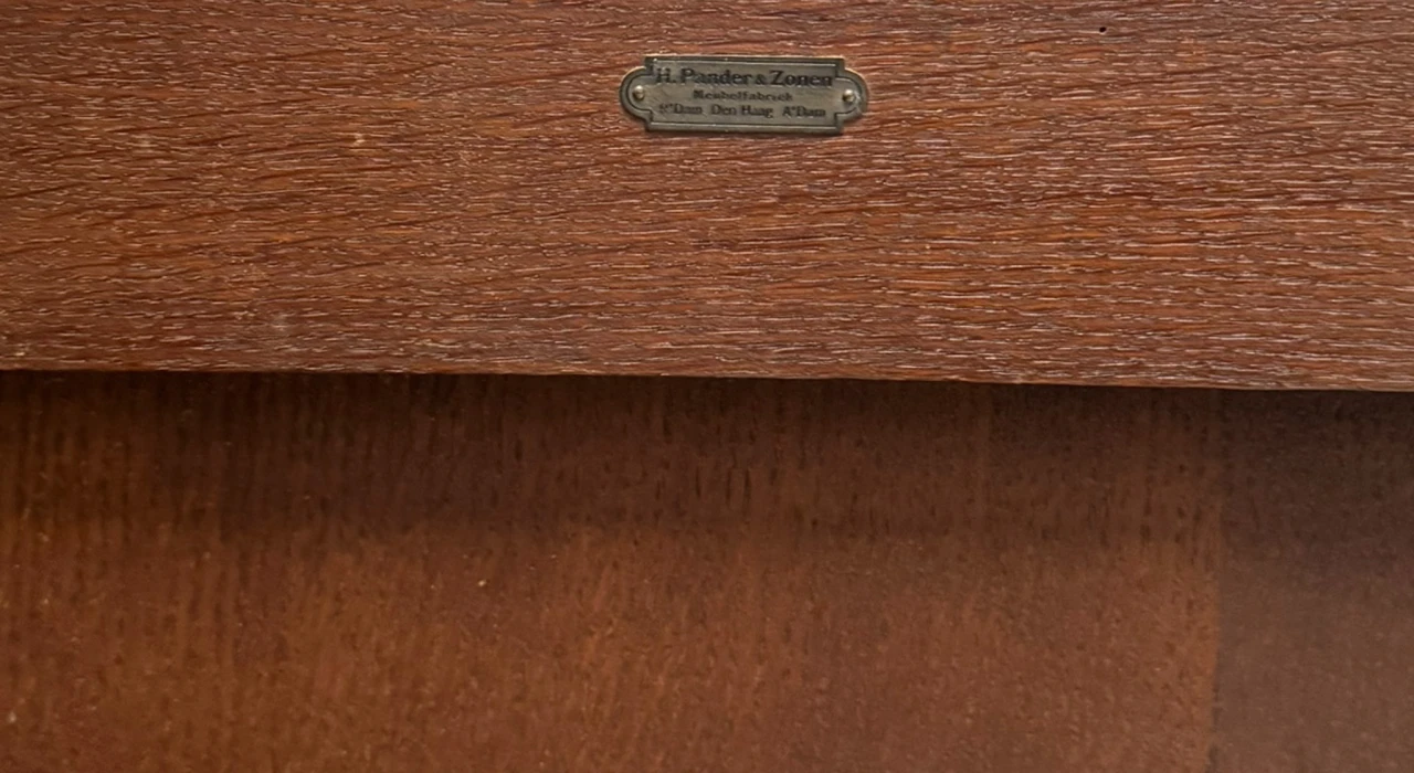 Art Deco Amsterdamse School Bookcase by Willem Penaat for Pander Den Haag, 1921